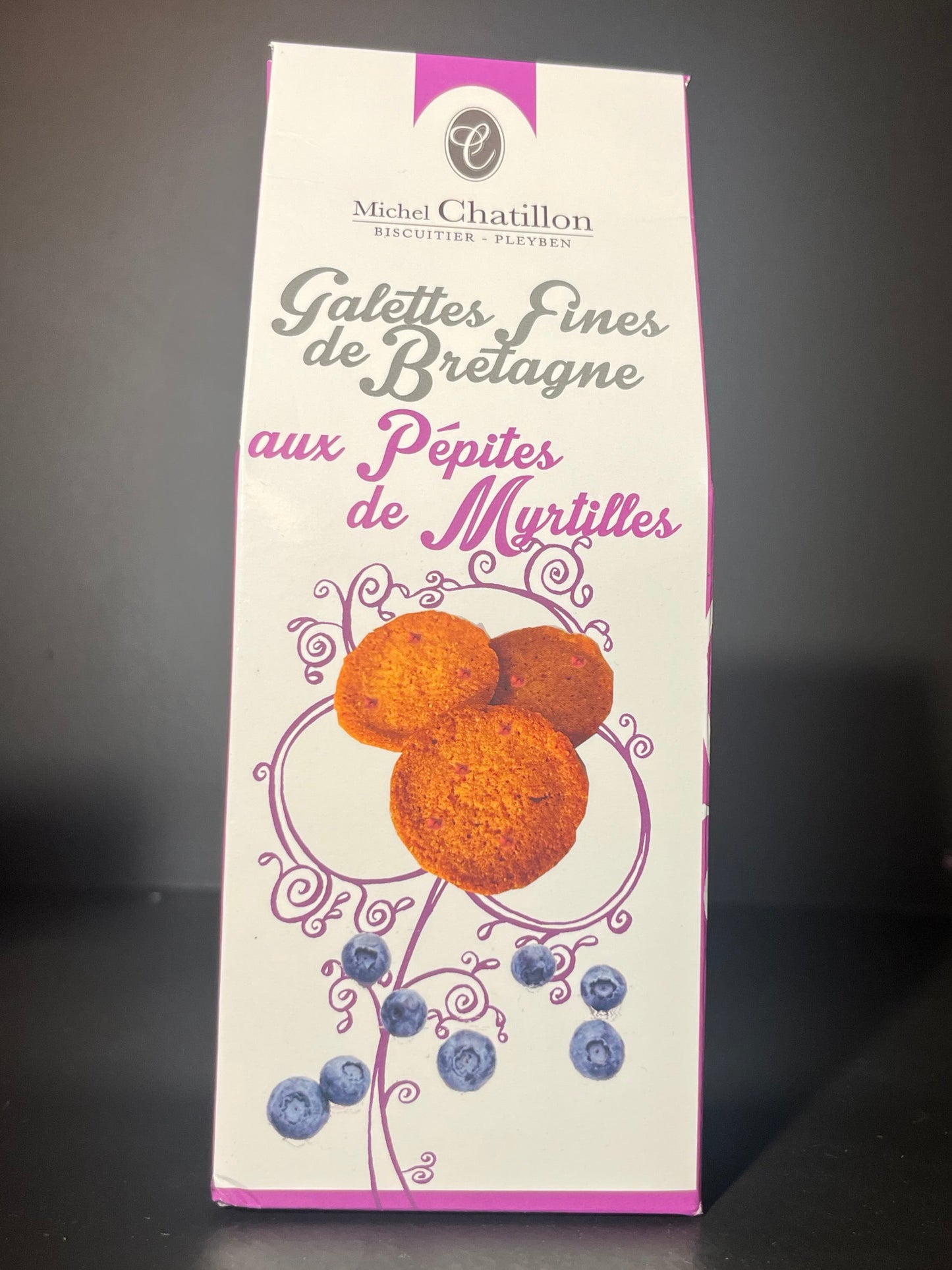 Galettes fines de Bretagne aux éclats de Myrtilles